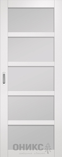 Перегородка Оникс №4 эмаль белая, сатинат белый