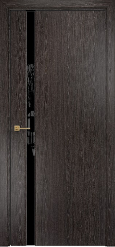 Дверь Оникс Престиж 1 абрикос тангентальный, триплекс черный