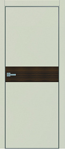 Недавно просмотренные - Дверь ДР Tamburat 4106 магнолия AL кромка черная, орех натуральный, глухая