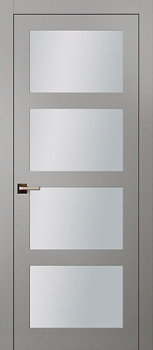Дверь Кл44с эмаль серая, сатинат