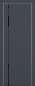 Недавно просмотренные - Дверь Z K1 полипропилен  графит премьер, ALU кромка хром, лакобель black classic, глухая