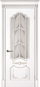 Недавно просмотренные - Дверь Текона эмаль Smalta 10 белый RAL 9003 патина серебро, остекленная