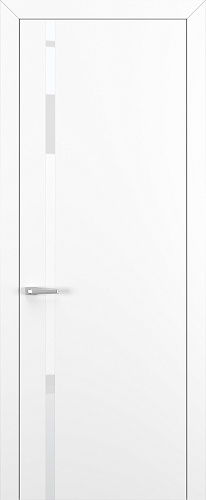 Дверь Z K1 полипропилен белый, лакобель white pure, глухая