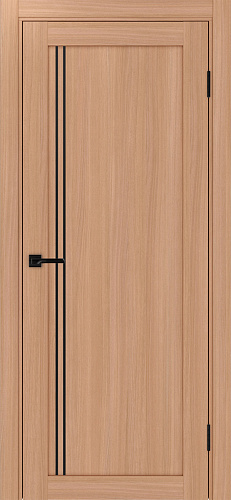 Дверь Эко 566.111 АПП ясень темный молдинг SB, глухая