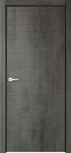 Дверь V Лоярд эмалит Севилья 30 бетон темный, глухая