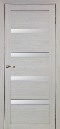 Дверь Эко 505.12 АПС дуб беленый молдинг SC, сатинат