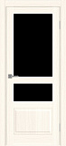 Дверь Эко 631.221 ОФ3 ясень светлый, lacobel черный