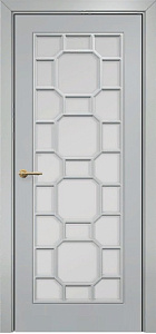 Недавно просмотренные - Дверь Оникс Турин фрезерованная эмаль RAL 7038, сатинато с решеткой №3