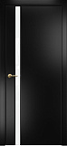 Дверь Оникс Престиж 1 эмаль черная по МДФ, триплекс белый