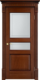 Недавно просмотренные - Дверь ПМЦ массив дуба Д5 коньяк с патиной, стекло 5-3