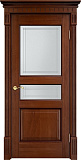 Дверь ПМЦ массив дуба Д5 коньяк с патиной, стекло 5-3