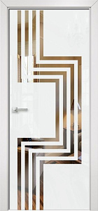 Недавно просмотренные - Дверь Оникс Арт, лакобель белый RAL0333 зеркало №2