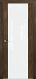 Дверь Оникс Престиж американский орех, триплекс белый