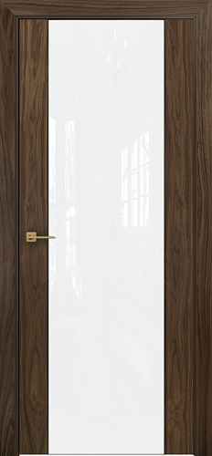 Дверь Оникс Престиж американский орех, триплекс белый