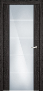 Недавно просмотренные - Дверь Статус VERSIA 222 дуб патина, стекло каленое 8 мм с горизонтальной гравировкой