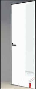 Недавно просмотренные - Дверь скрытая под покраску Invisible-4, 2,0 м, кромка AL black, revers, 40 мм