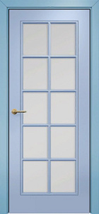 Недавно просмотренные - Дверь Оникс Турин фрезерованная эмаль голубая, сатинато с решеткой №1