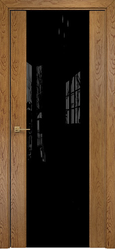 Дверь Оникс Престиж дуб золотистый, триплекс черный