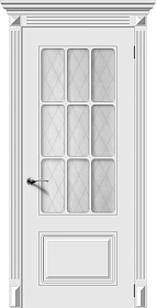 Недавно просмотренные - Дверь V Ноктюрн эмаль белая, стекло Кристалл
