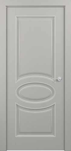 Дверь Z Provans Т2 эмаль серая patina Silver, глухая