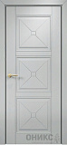 Дверь Оникс Орлеан фрезерованная эмаль RAL 7038, глухая