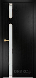 Дверь Оникс Рондо эмаль черная, сатинат