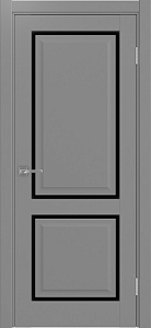 Недавно просмотренные - Дверь Эко 602С.2121 ОФ4 серый, lacobel черный