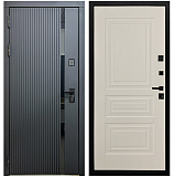 Входная дверь Матадор MXМ-7 антрацит софт/панель Миранда, софт шампань