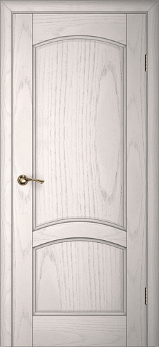 Дверь Текона шпон Вайт 01 ясень айсберг, глухая