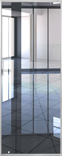 Перегородка Alum №0 хром, триплекс зеркало