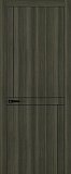 Дверь Z K20 toppan дуб темный, молдинг черный, глухая
