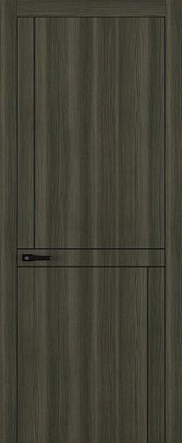Дверь Z K20 toppan дуб темный, молдинг черный, глухая
