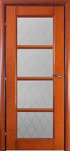 Недавно просмотренные - Дверь Краснодеревщик 3340 бразильская груша, стекло матовое гравировка Кристалл