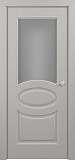 Дверь Z Provans Т2 эмаль серая patina Silver, сатинат
