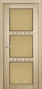 Недавно просмотренные - Дверь Берест массив сосны Браво некрашеная, фреза кубик, стекло бронза