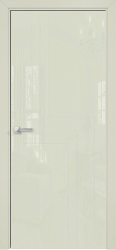 Дверь Оникс Арт, лакобель слоновая кость RAL 1013, пескоструй №1