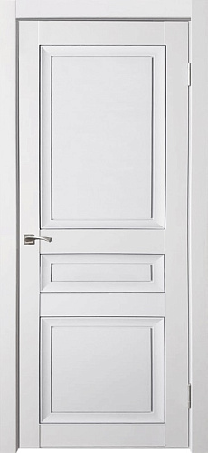 Дверь ДР экошпон Деканто ПДГ 3 бархат white вставка черная, глухая