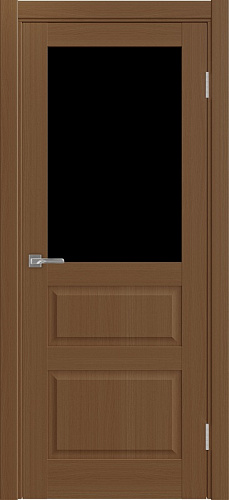 Дверь Эко 631.211 ОФ3 орех, lacobel черный