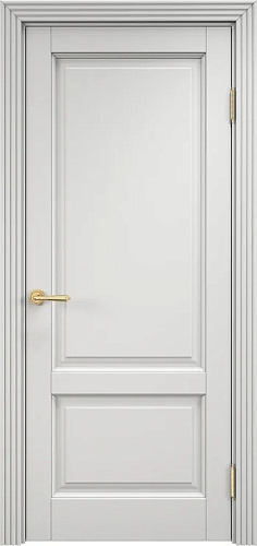 Дверь ПМЦ массив ольхи микс ОЛ83 белый грунт, глухая