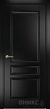 Дверь Оникс Италия 3 эмаль черная, глухая