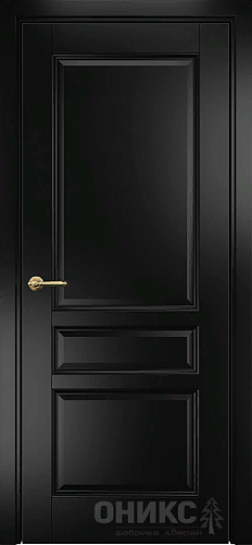 Дверь Оникс Италия 3 эмаль черная, глухая