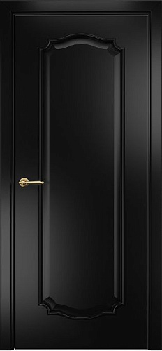Дверь Оникс Венеция 2 эмаль черная, глухая