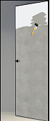 Схожие товары - Дверь скрытая под покраску ИУ2, 2,4 м, кромка AL black, revers, 59 мм