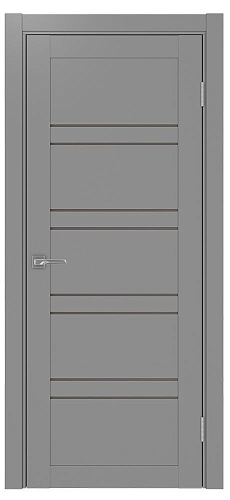 Дверь Эко 560.12 серый, сатинат бронза