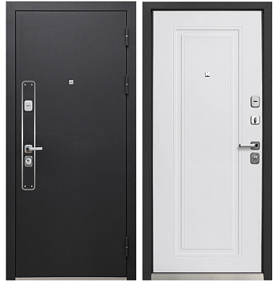 Входная дверь Матадор MXT-14  титан/панель белая матовая