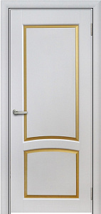Недавно просмотренные - Дверь Берест массив сосны Венеция-1 эмаль белая  патина золото, глухая
