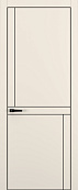 Схожие товары - Дверь Z K20 полипропилен крем, ALU кромка черная, молдинг черный, глухая