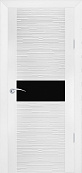 Схожие товары - Дверь ZADOOR D2 техно эмаль белая, стекло лакобель черное