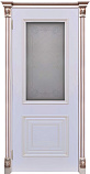 Схожие товары - Дверь ДР Finezza Итало Багет-30 эмаль белая патина капучино, стекло