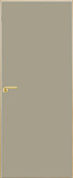 Дверь скрытая ИУ-42 AL gold с 4-х сторон, эмаль серый шелк 2,2 м